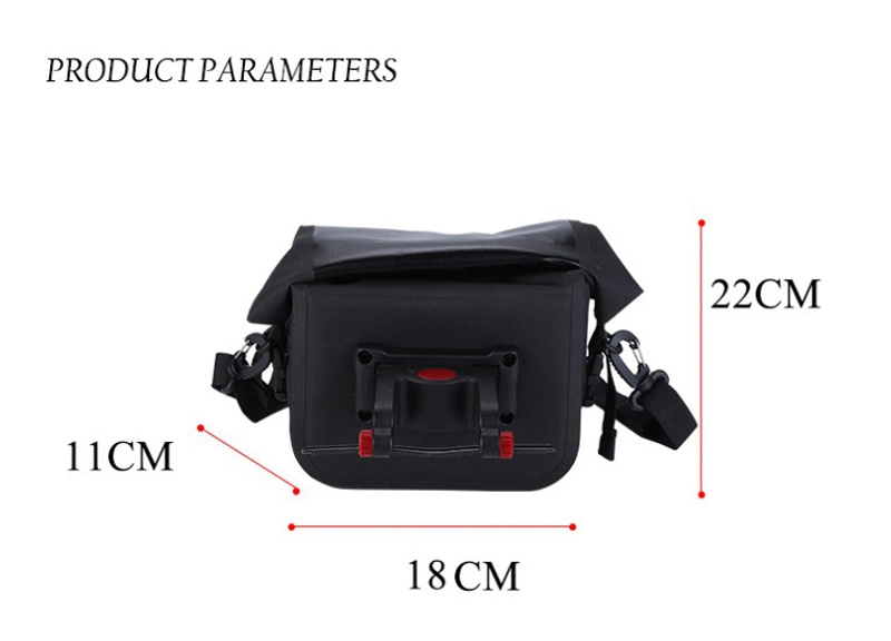 Promotional Waterproof Rainproof Folding Large Travel Cycling Bicycle Bike Phone Holder Handlebar Seatpost Tail Bag