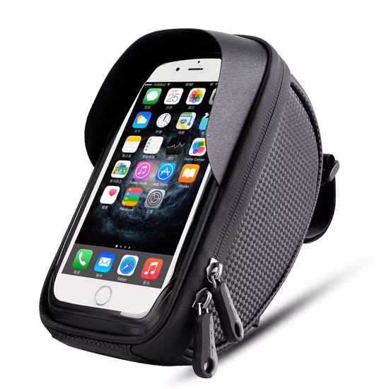Bolsa impermeable para cuadro delantero de bicicleta, cesta de bicicleta de 6L, bolsa de almacenamiento para tubo delantero