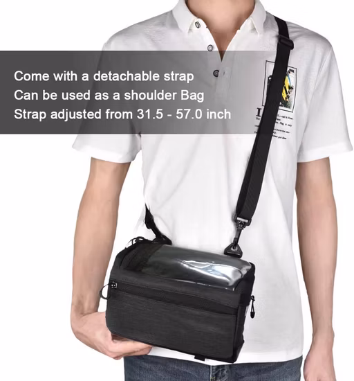 Bolsa para manillar de bicicleta, bolsa impermeable para cuadro de bicicleta, bolsa para manillar delantero de ciclismo