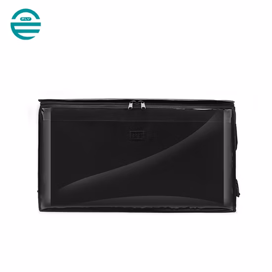 Motocicleta de doble capa 500d PVC impermeable enfriador de hielo papel de aluminio aislado entrega de alimentos bolsa de pizza bolsa de entrega de alimentos mochila bolsas térmicas de almuerzo reutilizables