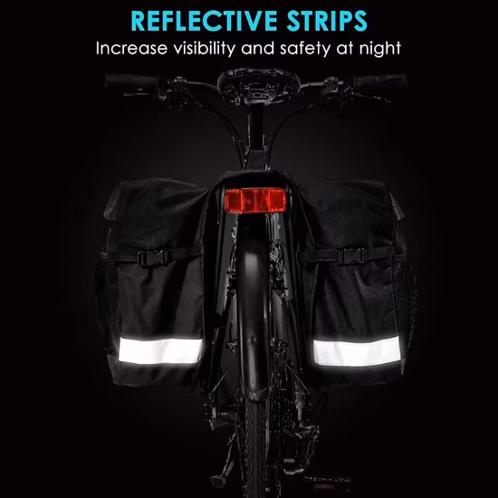 Bolso de ciclo unisex modificado para requisitos particulares de la bici de la alforja del estante del camino de la prenda impermeable de los accesorios de la bicicleta del viaje del deporte